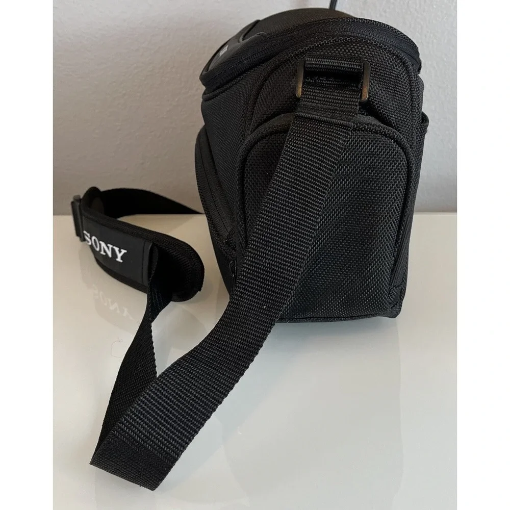 Sony Camcorder Camera Bag Padded Case w/ Shoulder Strap Genuine OEM - Black